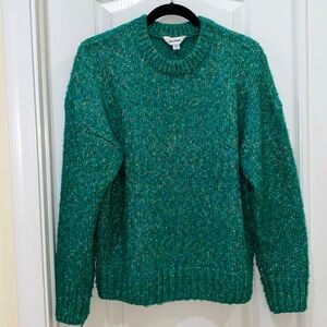 Grlfrnd Rosalie Sweater, size small, marbled green